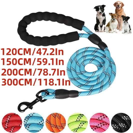 Strong Soft Handle Dog Leash Reinforced Leash for Small Medium Large Big Dogs