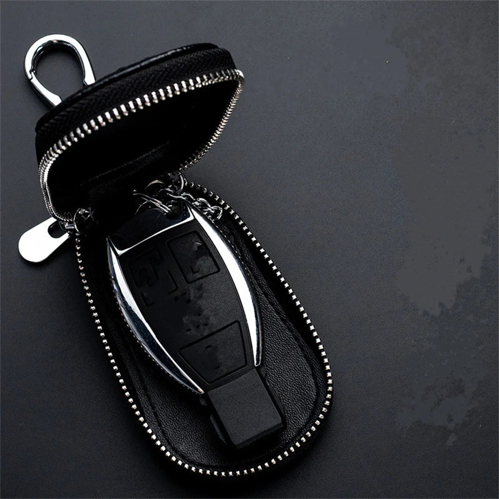 Key Case Fashion Mini Men'S Key Wallet Pocket Key Holder Organizer Pouch Keys Organizer Capacity Zipper Bag