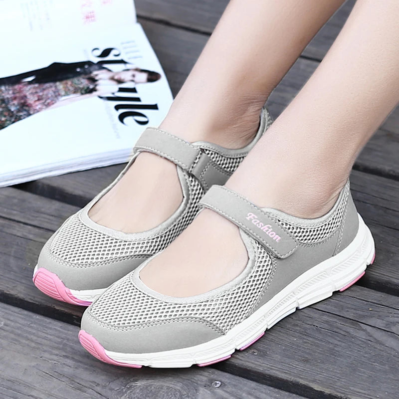 Summer Women Casual Shoes Soft Portable Sneakers Walking Shoe