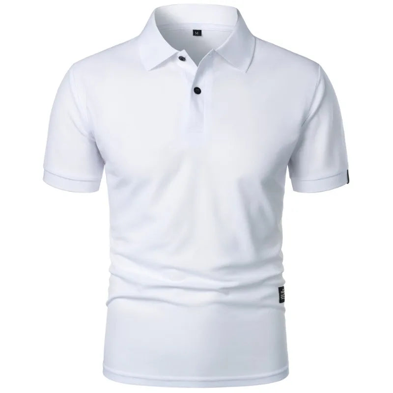 New Color Polo Shirt Men's Short Sleeve Button Tshirts Lightweight  Streetwear Casual