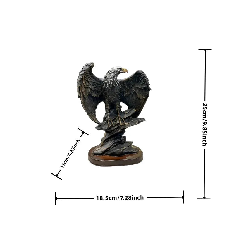 Eagle Statue Resin Ornament, Home and Office Decor Statue, Symbol of Wealth Freedom Power