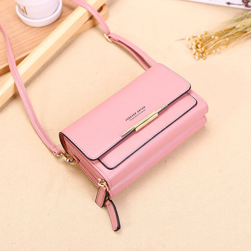 New Pu Leather Women Handbags Female Multifunctional Large Capacity Shoulder Bags Fashion Crossbody Bags For Ladies Phone Purse - Hiron Store