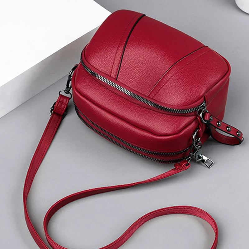 Women's Mobile Phone Bag Soft Leather Shoulder Crossbody Bag