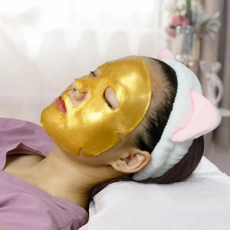 10pcs Crystal Collagen Gold Face Masks Beauty Skin Care Anti-Again Hydrating Moisturizing Facial Mask for Face Care