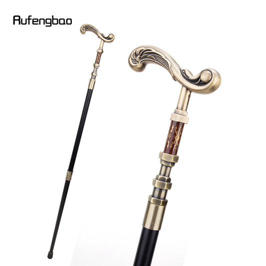 Golden Flower Walking Stick Decorative Party Fashionable Walking Cane Halloween Crosier 93cm