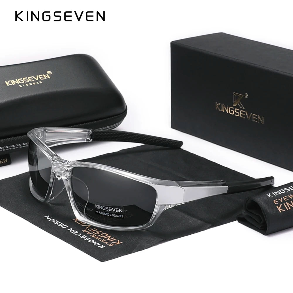 Genuine KINGSEVEN New 2024 Design Men's Sports Polarized Sunglasses Women UV Lens Fashion Eyewear Oculos de sol - Hiron Store