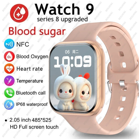 GPS Smart Watch Women Ultra Series 8 NFC Smartwatch Men BT Call IP68 Waterproof Wireless Watches Charging Watch 9 IW9 2024 New