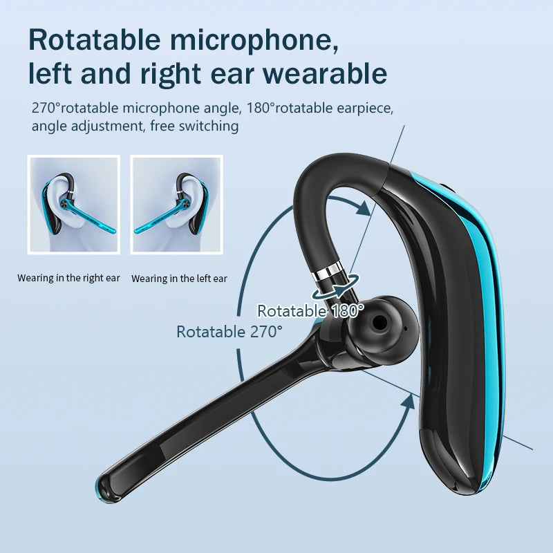 Wireless Headphones With Dual Microphon Bluetooth Earphone ENC Noise Cancelling Hands-free Headset Busines Auriculares Driving - Hiron Store