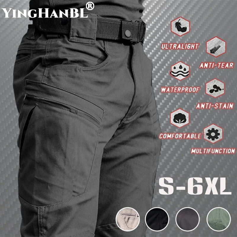 Lightweight Army Military Long Trousers Waterproof Quick Dry Cargo Camping Pants