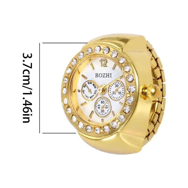 Individuality Women's Ring Watch For Women Men Unique Design Lady Stretchy Finger Rings Watches