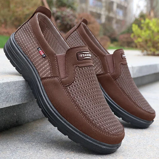 Men Shoes Autumn Slip on Falt Shoes 2025 New Lightweight Soft Comfortable Driving Shoes