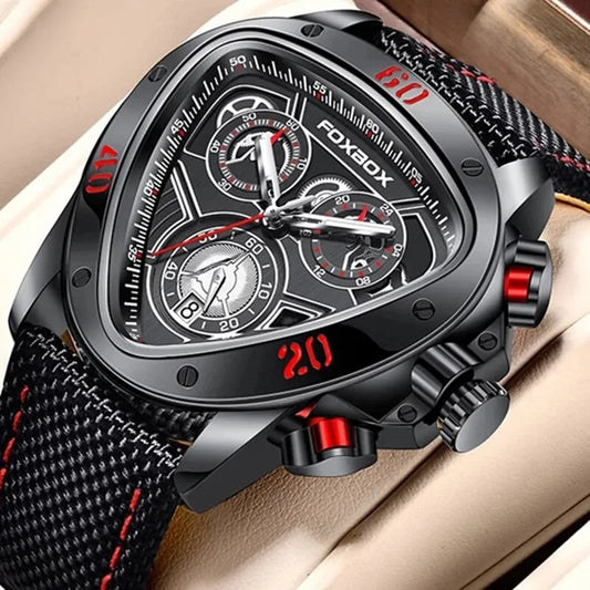 2024 Top Brand Luxury Big Dial Chronograph Quartz Watch Men Sports Watches Military Male Wrist Watch Clock Man Relogio Masculino - Hiron Store