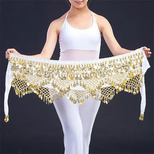 New Style Top Selling Belly Dance Waist Chain Hip Scarf Bellydance Coins Belt Dancing Waist Belt Dancer's Accessories - Hiron Store