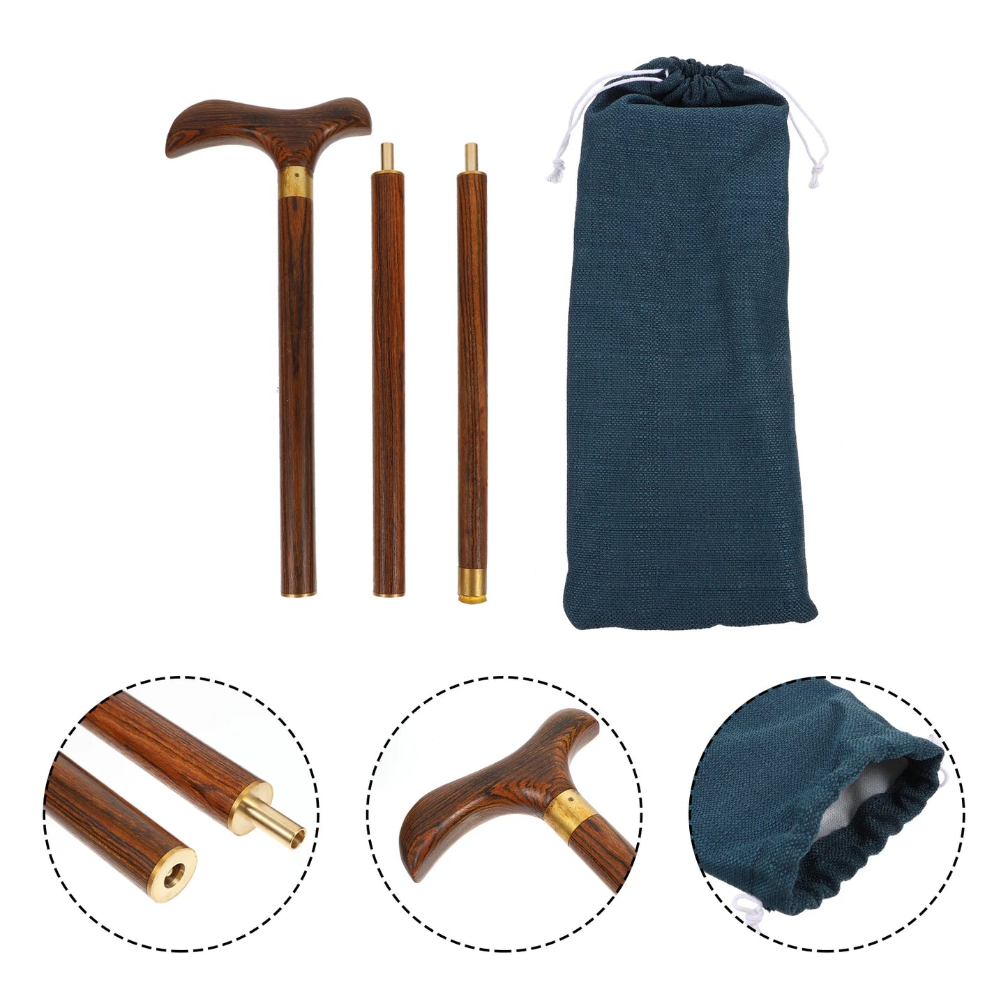 Wood Cane Curved Walking: Mountain Carving Trekking Climbing Canes Pole for Hand Crutches