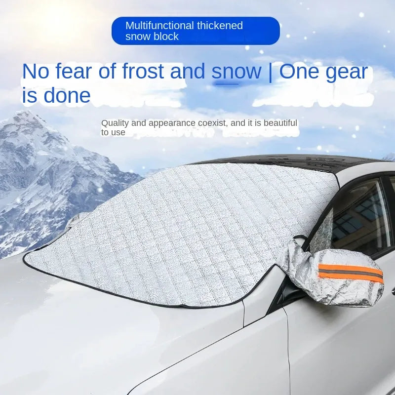 Sunshade Cover Car Windshield Snow Sun Shade Waterproof Protector Automobile Magnetic Cover Car Front Windscreen Cover - Hiron Store