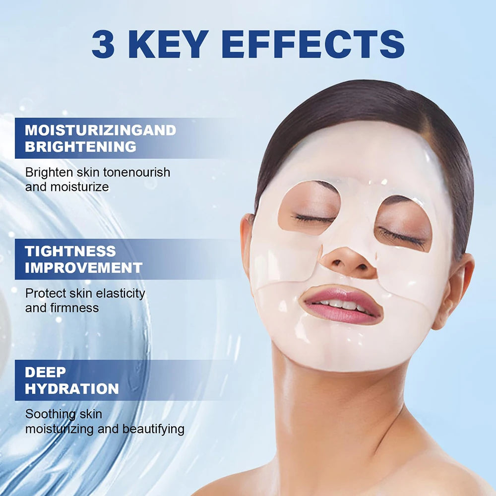 Deep Collagen Anti-Wrinkle Lifting Mask, Face Mask Overnight, Firming Moisturizing(5Pack)