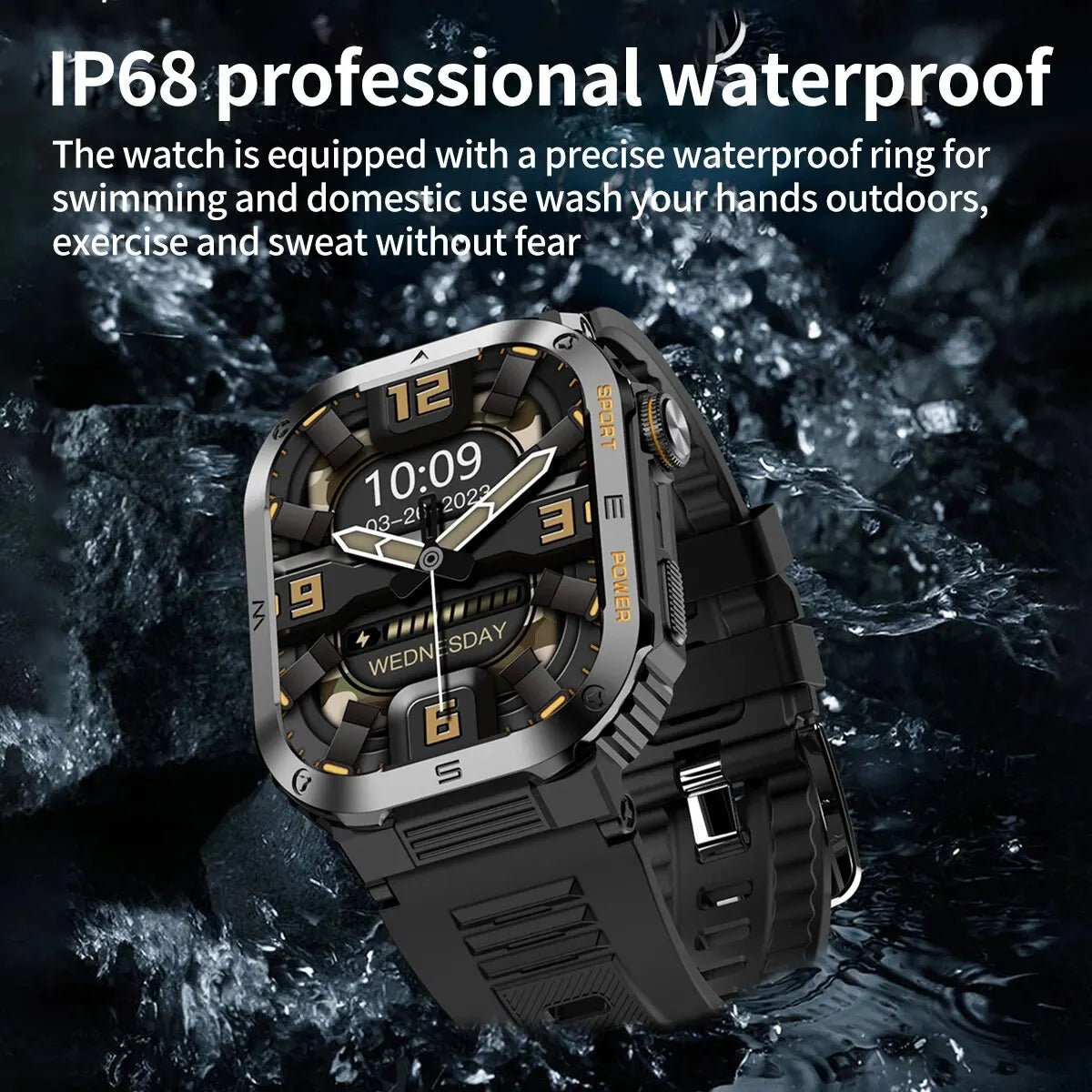 Smart Watch Bluetooth Call Smartwatch Long Battery Life Health Monitoring Wristwatch