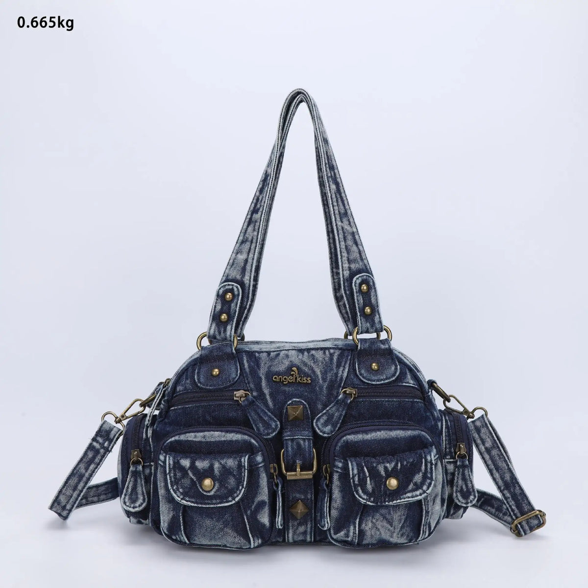 Angelkiss Women Handbags Satchel, Top-handle Handbag PU Shoulder Bag, Dumpling Pack Phone Money Bag