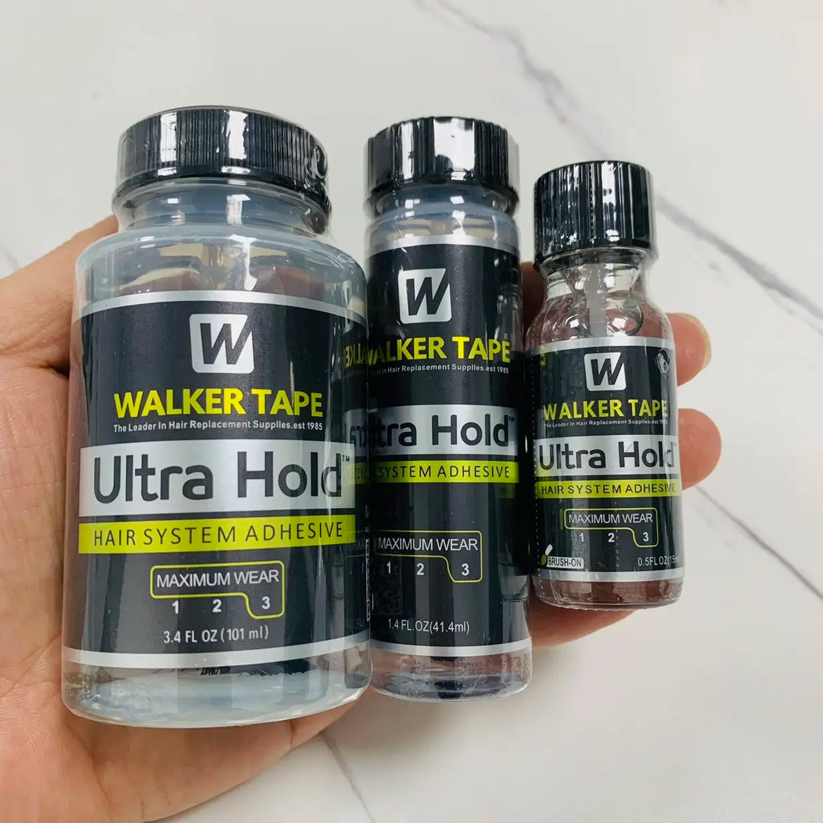 Walker Tape Ultra Hold Lace Wig Glue Waterproof Transparent Adhesive Hair Replacement Glue Brush-on Hair Glue