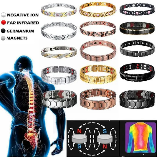 Magnetic Bracelets for Women Men Therapy Bracelet Pain Relief Arthritis Magnet Bangle