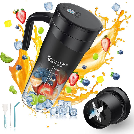 Portable Fruit Juicer, Rechargeable, Blender, Shakes,