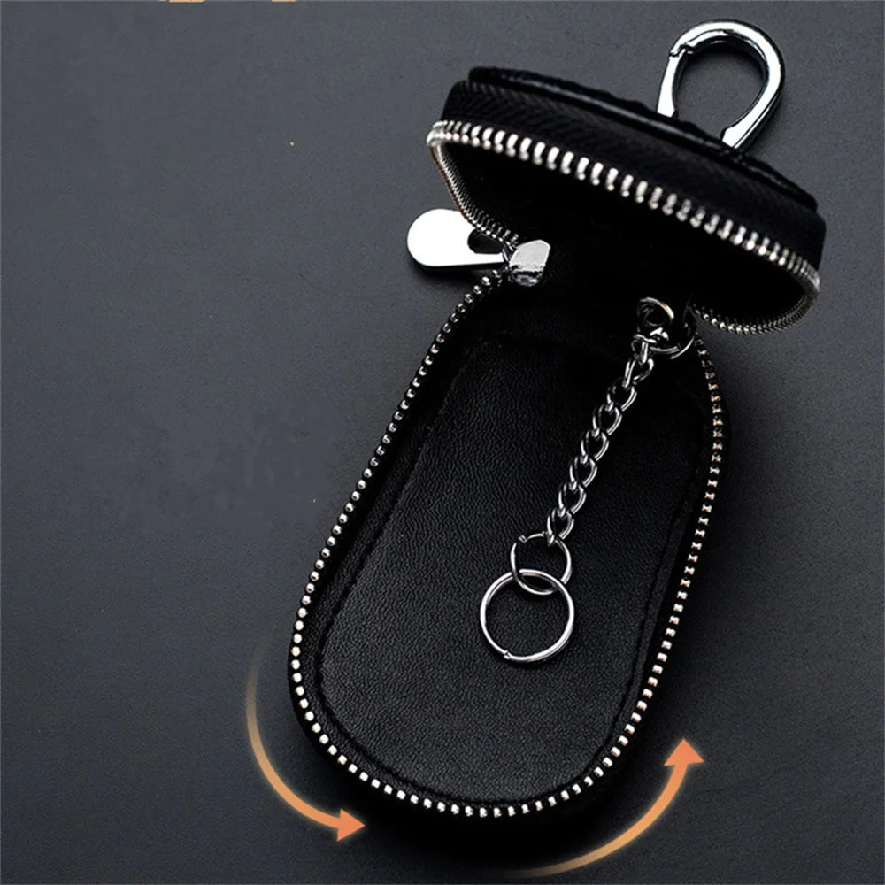 Key Case Fashion Mini Men'S Key Wallet Pocket Key Holder Organizer Pouch Keys Organizer Capacity Zipper Bag