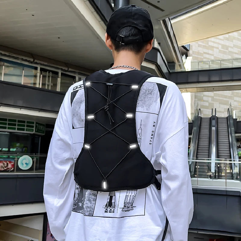 Hip-hop Streetwear Chest Rig Bag for Men Fashion Waterproof Tactical Vest Chest Packs