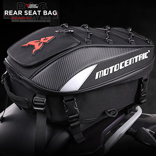 Waterproof Tail Bag Rear Motorcycle Seat Bags High Capacity Rider Backpack