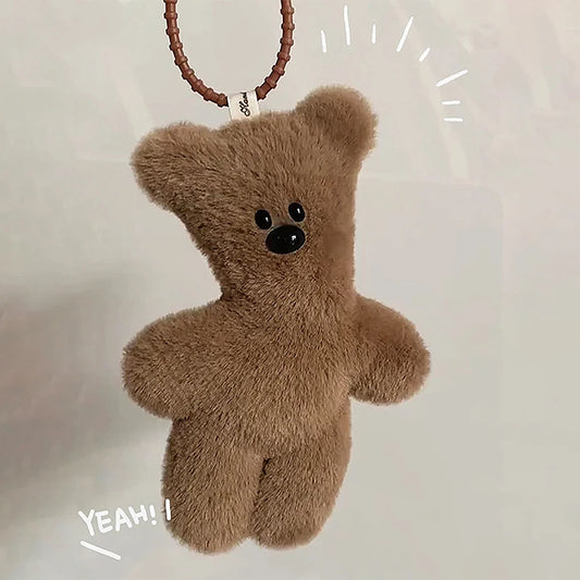 Soft Teddy Bear Keychain Pendant Softs Stuffed Bag Charms Decorations