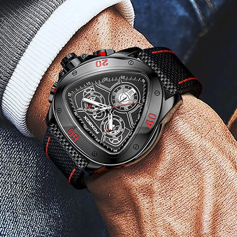 2024 Top Brand Luxury Big Dial Chronograph Quartz Watch Men Sports Watches Military Male Wrist Watch Clock Man Relogio Masculino - Hiron Store