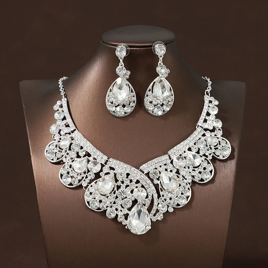 Itacazzo Bride Wedding Luxury Necklace Earring Set