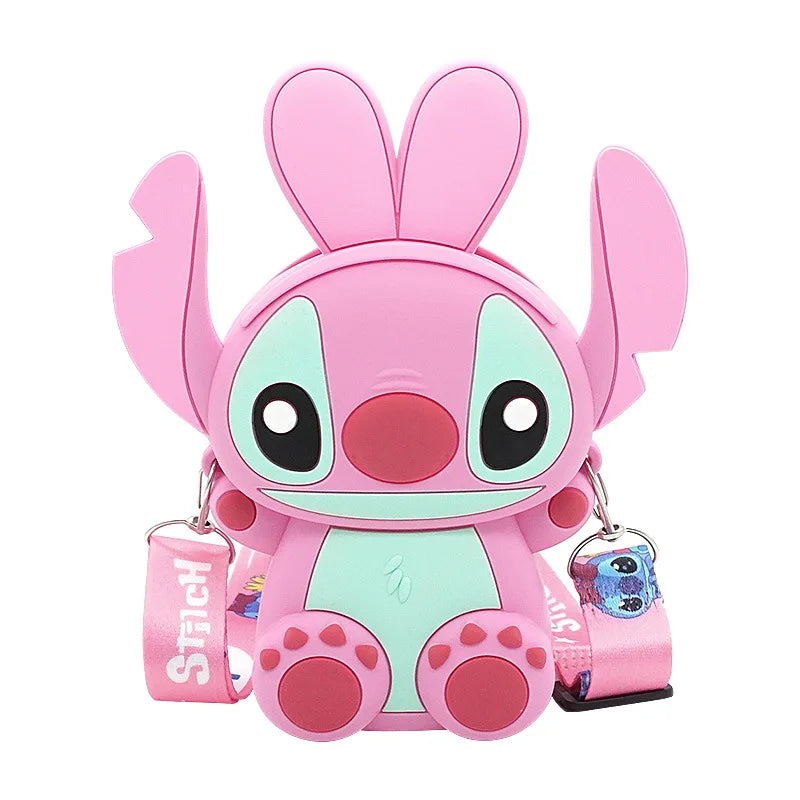 Disney Anime Stitch Silicone Crossbody Bag Stitch Coin Purse Cartoon Children Gifts