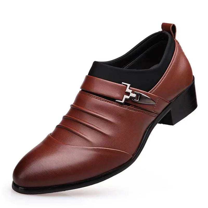 Classic Men Dress Shoes Luxury Oxfords Leather Shoes for Men Casual Loafers Quality Plus Size Shoes