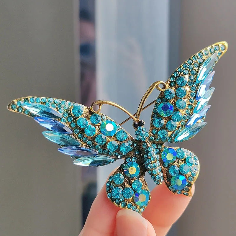 SShiny Butterfly Shape Brooch Corsages Brooches Decoration Gift For Women Girls - Suitable for Any Occasion - Hiron Store