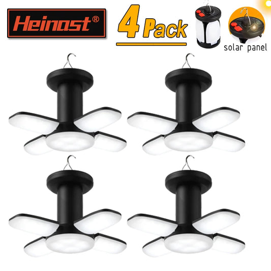 Outdoor Lighting LED Leaf Camping Lamp Hung Solar USB Rechargeable Tent Camping Lights