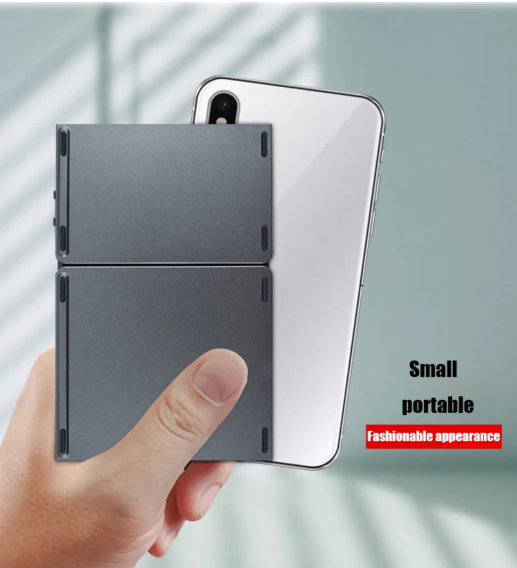 Foldable Button Wireless Folding Keyboard Bluetooth With Touchpad For Windows, Android
