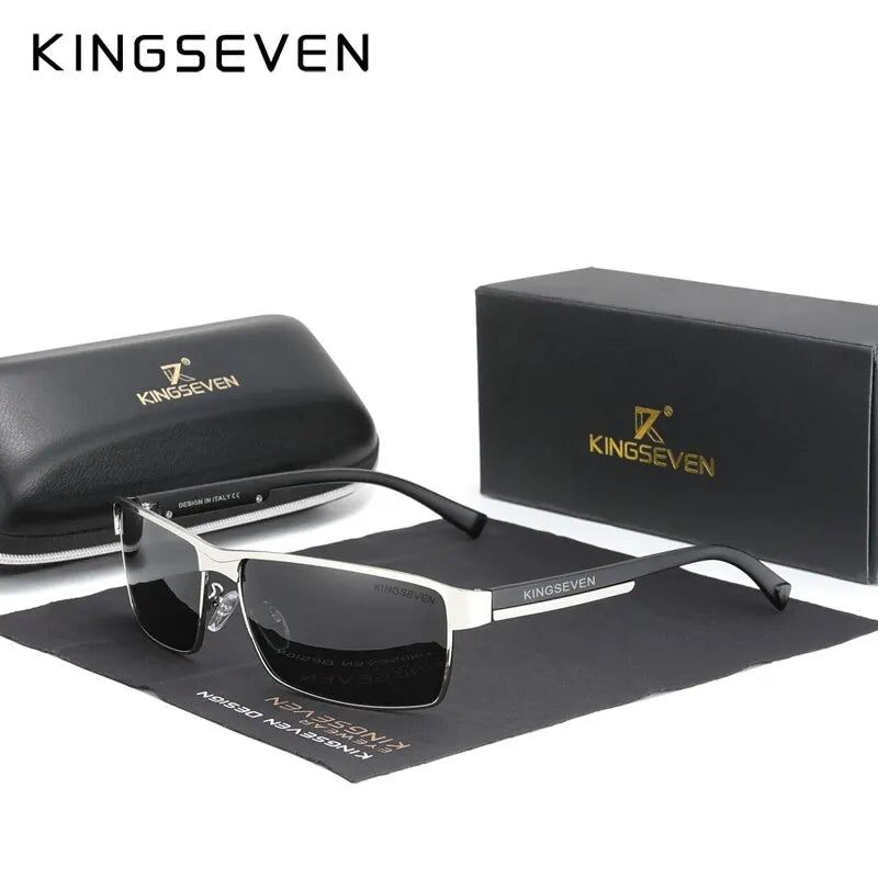 KINGSEVEN Men Polarized Sunglasses, Design  Women SunGlasses, UV400 Anti-glare Driving Square Eyeglasses