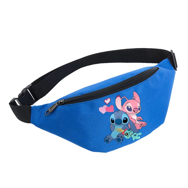 Children Girl Disney Stitch Waist Hip Sack Chest Bag Messenger Crossbody Bags