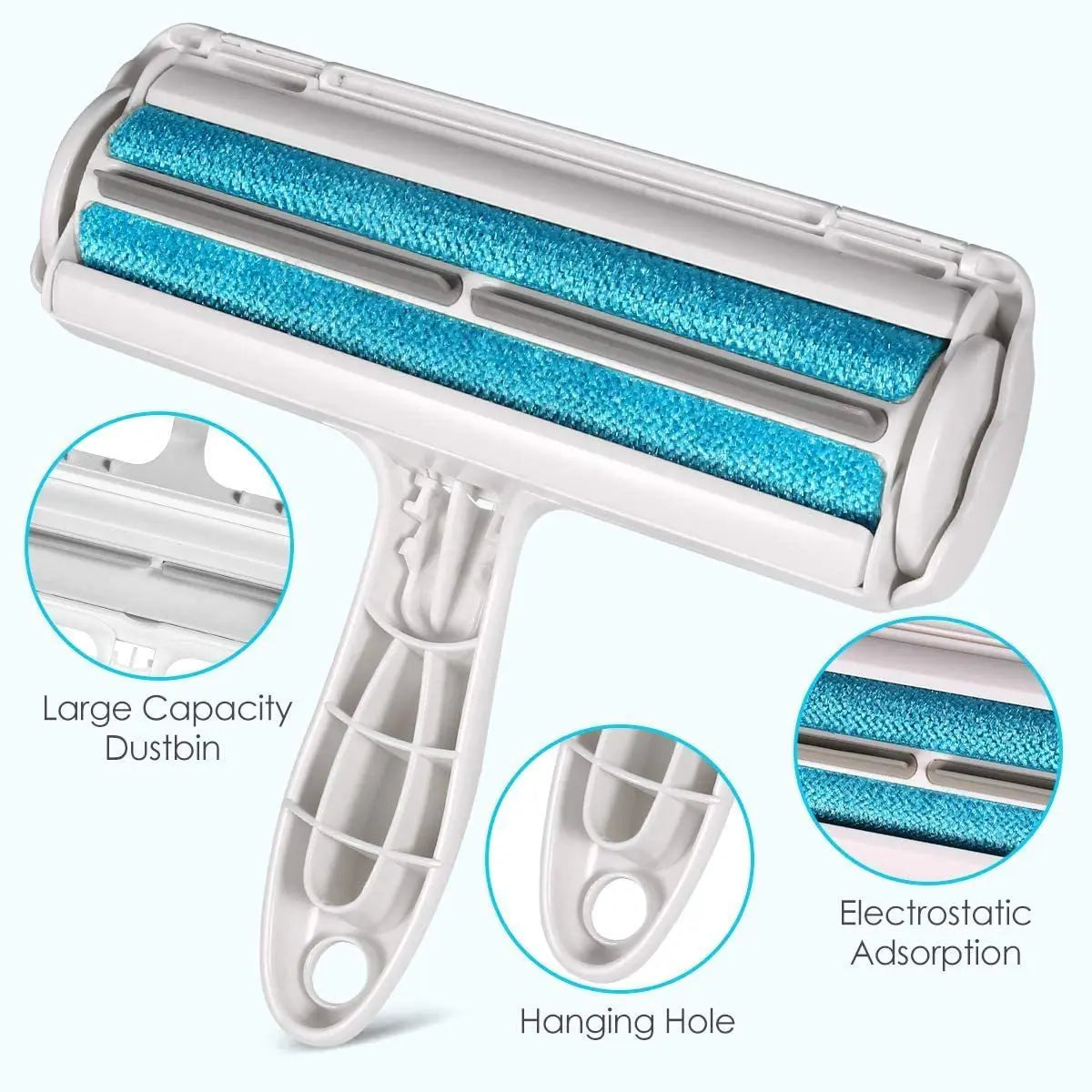 Pet Hair Remover Roller - Dog & Cat Fur Remover with Self-Cleaning Base - Efficient Animal Hair Removal Tool - Perfect for Furni - Hiron Store