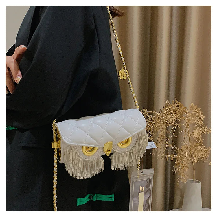 Cute Owl Bags for Women Luxury Handbag Crossbody Leather Animal Print Shoulder Bag