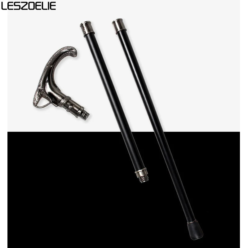 Snake-Head Luxury Walking Cane For Men Fashion Decorative Walking Stick