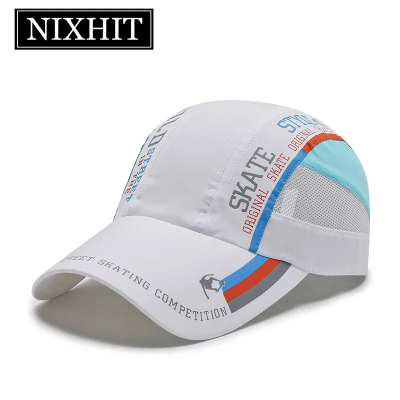 New Summer Quick Drying Thin Breathable Baseball Cap Men Women Sport Outdoor Hiking Climbing Cycling Fishing Run Hat