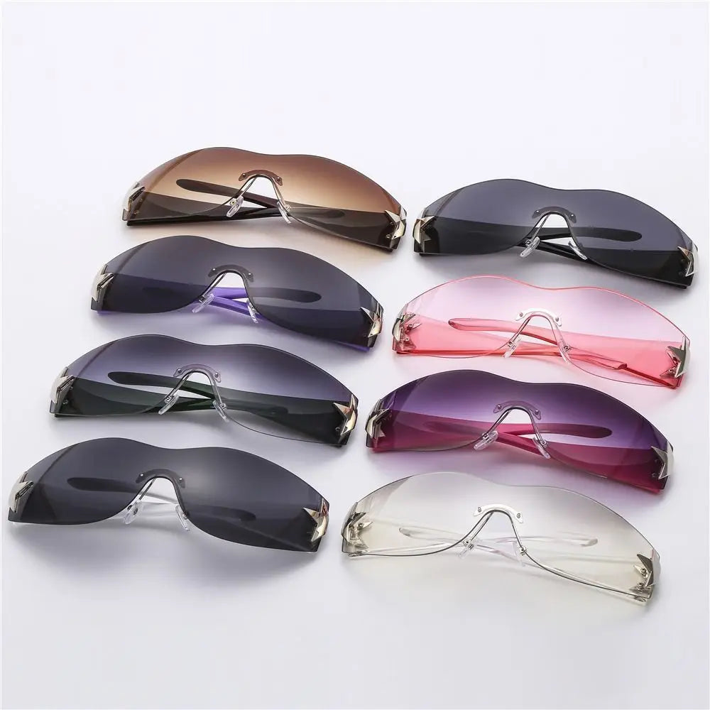 2024 Fashion Punk Y2K Sunglasses for Women Men Eyewear Goggles