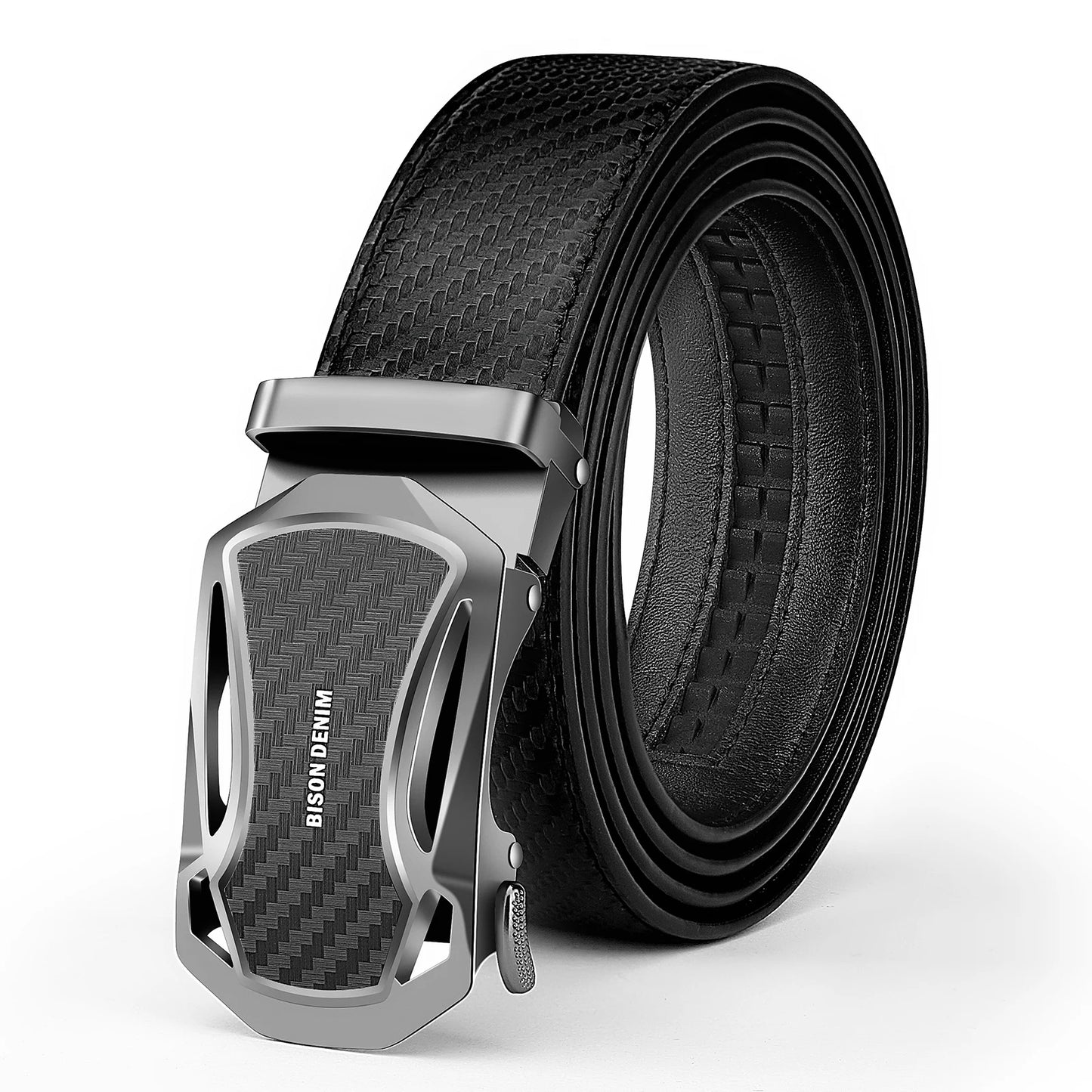 Genuine Leather Automatic Buckle Male Belts