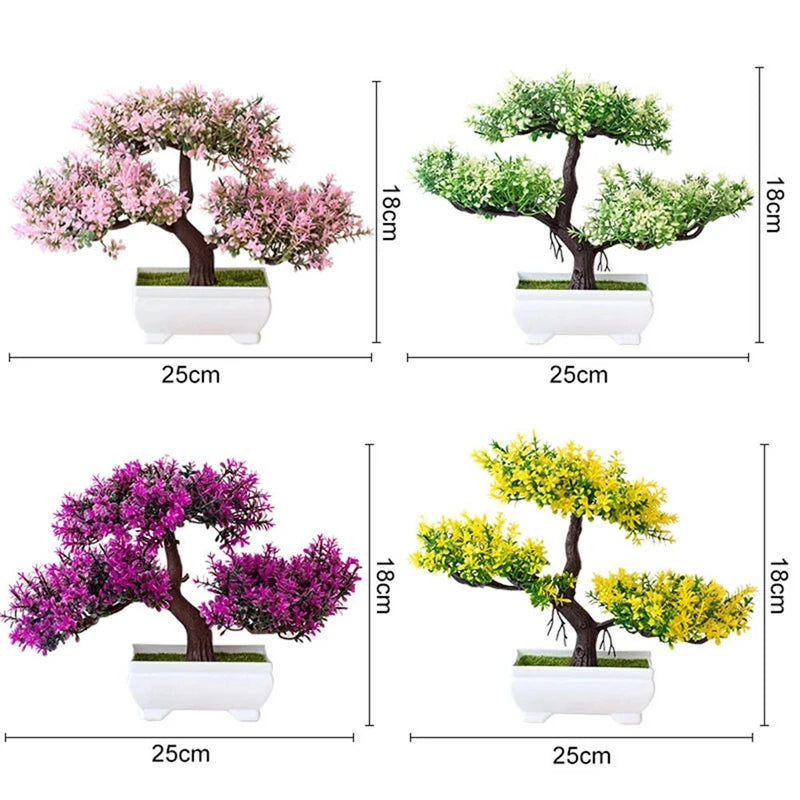 Artificial Plants Bonsai Small Tree Pot Fake Plant Flowers Potted Ornaments For Home Decoration