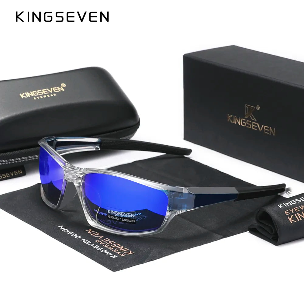 Genuine KINGSEVEN New 2024 Design Men's Sports Polarized Sunglasses Women UV Lens Fashion Eyewear Oculos de sol - Hiron Store