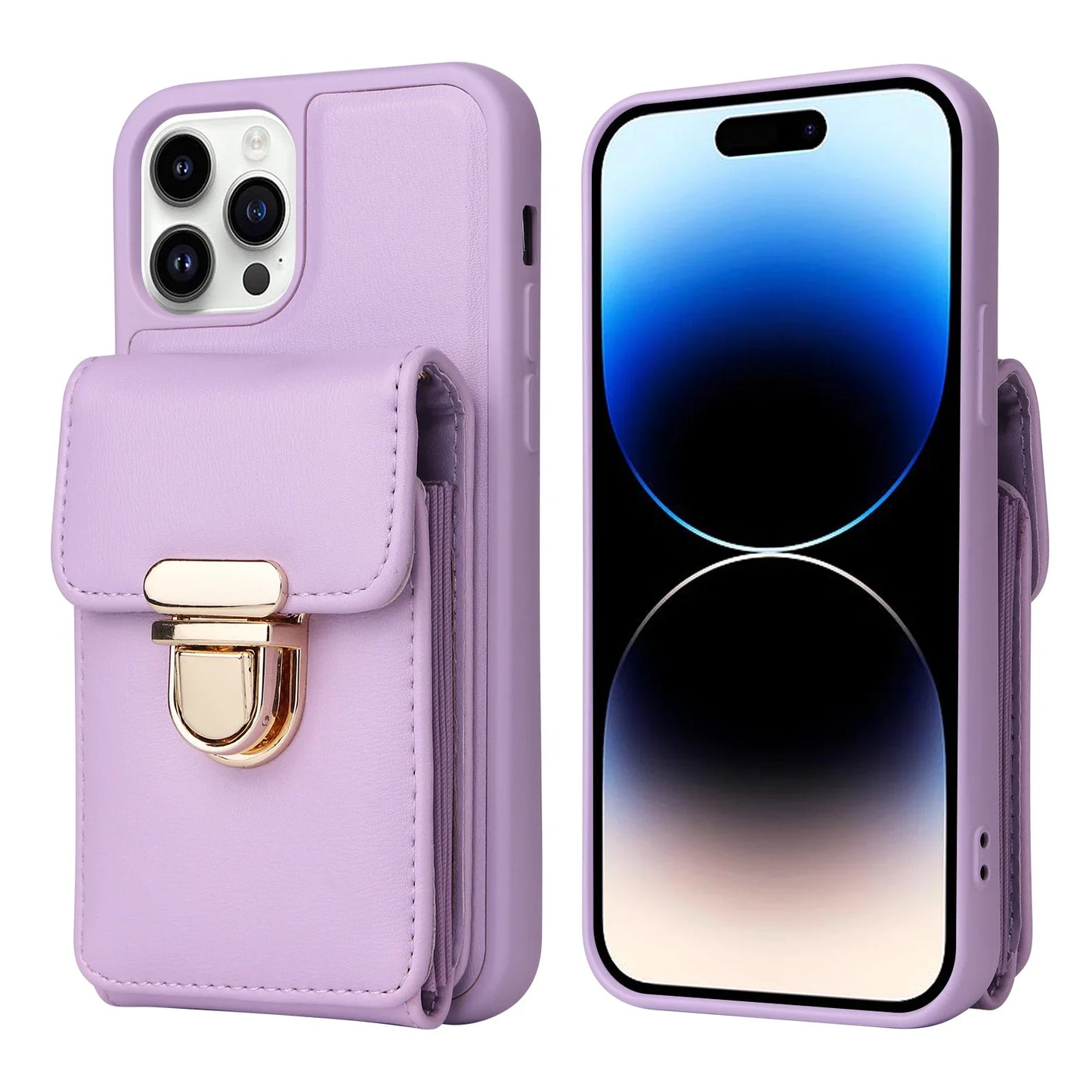 Leather Crossbody Lanyard Phone Case for iPhone 15 14 13 12 11 Pro XR XS Max 8 7 Plus Wallet Cover