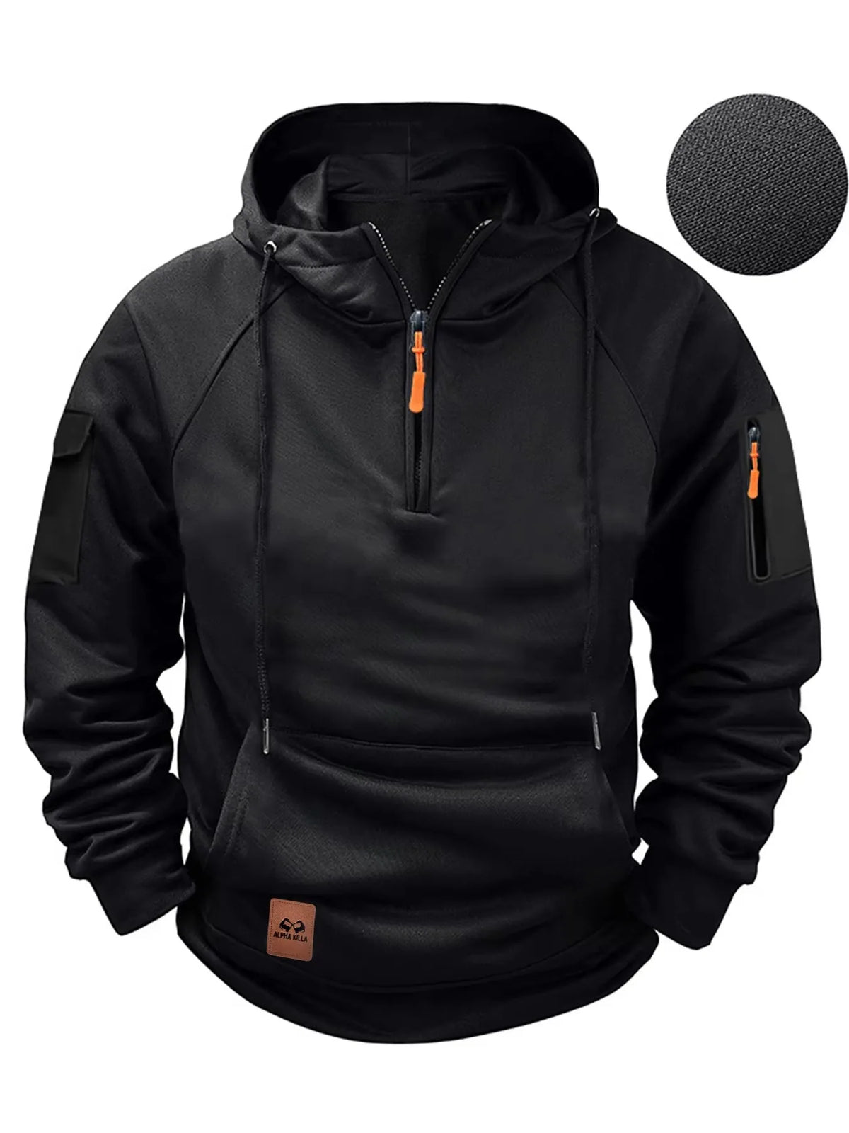 2026 New Men's Keep Warm Hoodie, Streetwear Zipper Jacket, Long Sleeve Hooded Pullover, Male Running Sweatshirt