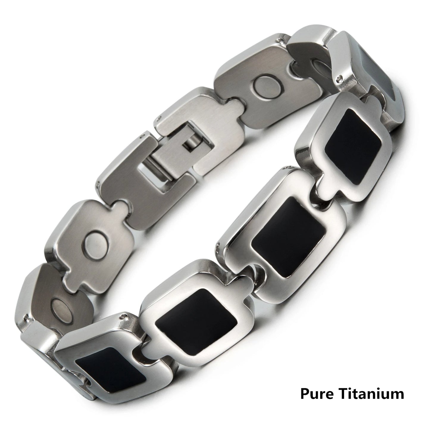 Titanium Steel Magnetic Health Bracelet Pure Titanium Tungsten Steel Anti-fatigue Energy Bracelet