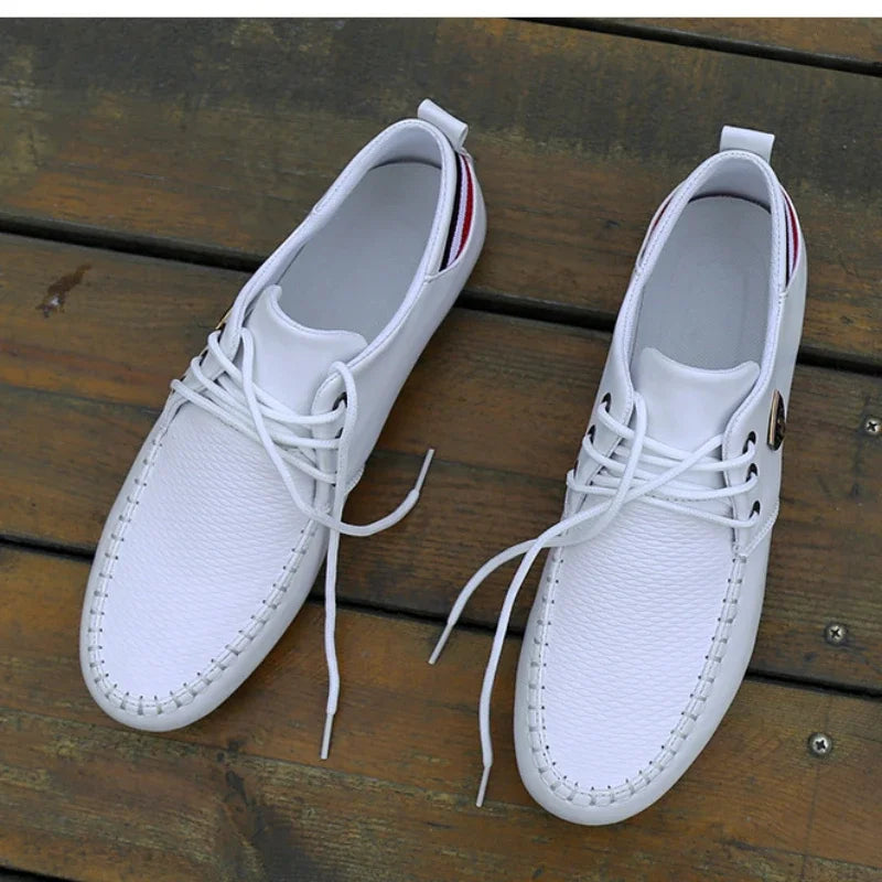 2025 Breathable Solid Color Slip Shoes Spring And Autumn New Style Men's Shoes